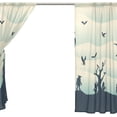 thumbnail image 4 of GZHJMY Monsters Dragons and Demons Silhouettes Sheer Window Curtain Panel Drape 55x78 Inch for Living Room Bedroom Kids Room 2 Piece Home Decor, 4 of 4