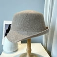 thumbnail image 5 of CoCopeaunt Wool Autumn And Winter Fishermen’S Cap, French Style Small Upturned Elegant Light-Body Matching Basin Cap Woman, 5 of 6