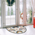 thumbnail image 2 of CURLYOOT Boho Abstract Rainbow Half Round Door Mat 24'' x 36'', Indoor Outdoor Entrance Rug, Semi Circular Area Rug, Non Slip Washable Absorbent Doormat, Laundry Room Rug, 2 of 7