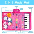 thumbnail image 3 of Musical Mat Baby Toys for 1 Year Old Kids, 2 in 1 Musical Toys Toddler Piano & Drum Mat with 2 Sticks, Baby Musical Mat, Gifts for 1 2 3 Year Old Boys Girls, 3 of 6