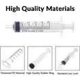 thumbnail image 6 of 38Pcs Plastic Luer Lock Syringe without Needle and 40Pcs Caps Syringes Including 5 Mixed Size(1ml 3ml 5ml 10ml 20m) Suitable for Glue Dispensing Pet Feeding Watering Refilling, 6 of 7