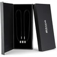 thumbnail image 2 of SERASAR Men's Leather Necklace "Solid" with Stainless steel Pendant and Magnetic Closure, Silver 50cm, incliding Gift box, 2 of 7
