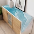thumbnail image 4 of Blue Coastal Wave Table Runner - 120 Inch Long, Kitchen Dining Table Runner Dresser Scarves, Summer Modern Ocean Beach Farmhouse Decor for Coffee Tables Wedding Party Banquet, 4 of 8