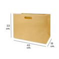 thumbnail image 4 of Bolsa de papel kraft (60 piezas) Caltom  Boutique grande troquelada, 4 of 4