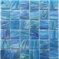 thumbnail image 2 of Celestial 12 in. x 12 in. Glossy Denim Blue Glass Mosaic Wall and Floor Tile (10 sq. ft./case) (10-pack), 2 of 2