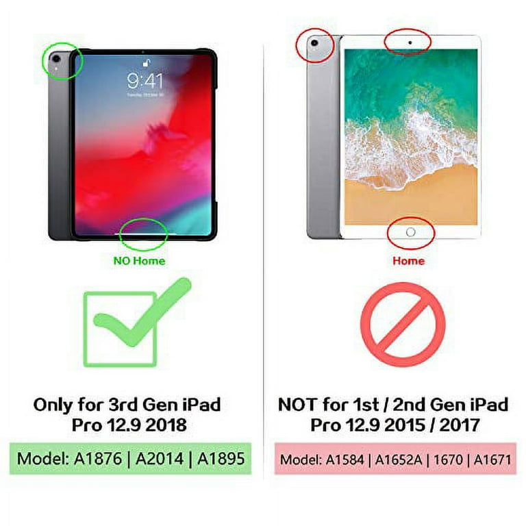 iPad Pro 12.9 Case with Keyboard-2018 [Support Apple Pencil