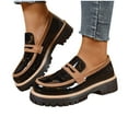 thumbnail image 5 of Wowcloth Loafer Shoes for Women – Comfortable Chunky Heel Low Heel Round Toe Fashion Casual All-Season Slip-Ons, 5 of 9