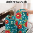 thumbnail image 5 of Pioneer Flower Floral Print Pattern Bathroom Rugs Mat, Non Slip Microfiber Bathroom Rug with Rubber Backing, Soft Mats for Bathroom Floor Tub Shower, 17"x47", 5 of 5