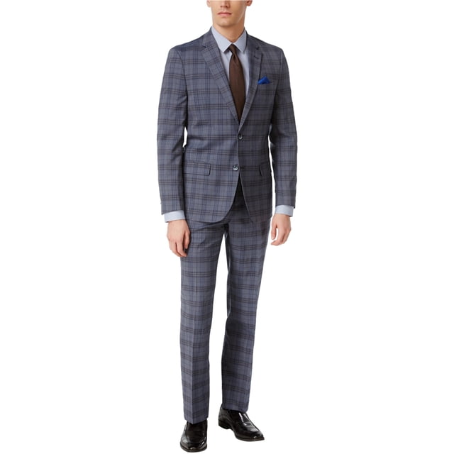 Ben Sherman Costume Formel 2 Pcs pour Hommes, Bleu, 36 Court / 30W x Non Fini