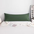 thumbnail image 6 of Kelnaro 20x54 Inch Olive green Pure Cotton Body Pillowcase, Hypoallergenic Ultra Soft Breathable Body Pillow Cover, 6 of 6