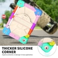 thumbnail image 5 of Universal Case Compatible with iPad 10.2 (8th/7th Generation) /iPad Air (3rd Generation) /iPad Pro (10.5 Inch) - Shockproof Rugged Case with Hand Strap Protective Kickstand Kids Cover (02 Colorful D), 5 of 6