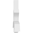 thumbnail image 3 of 84"W x 24 1/2"H x 4"D x 4"F, 7/12 Pitch, Davenport Architectural Grade PVC Gable Bracket, 3 of 8