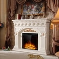 thumbnail image 1 of Costway 26" 750W-1500W Fireplace Electric Embedded Insert Heater W/ Remote, 1 of 9