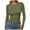Green, variant on vigerkar Womens Long Sleeve Shirts Crew Neck Fitted Basic Going Out Crop Tops Fall Fashion Y2K Clothes (Brown, S)