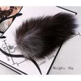thumbnail image 3 of black Fox Tail Keychain, Fashion Fluffy Furry Tail, Beautiful Faux Fur Tail Cosplay Toy for Handbag Backpack, 3 of 5