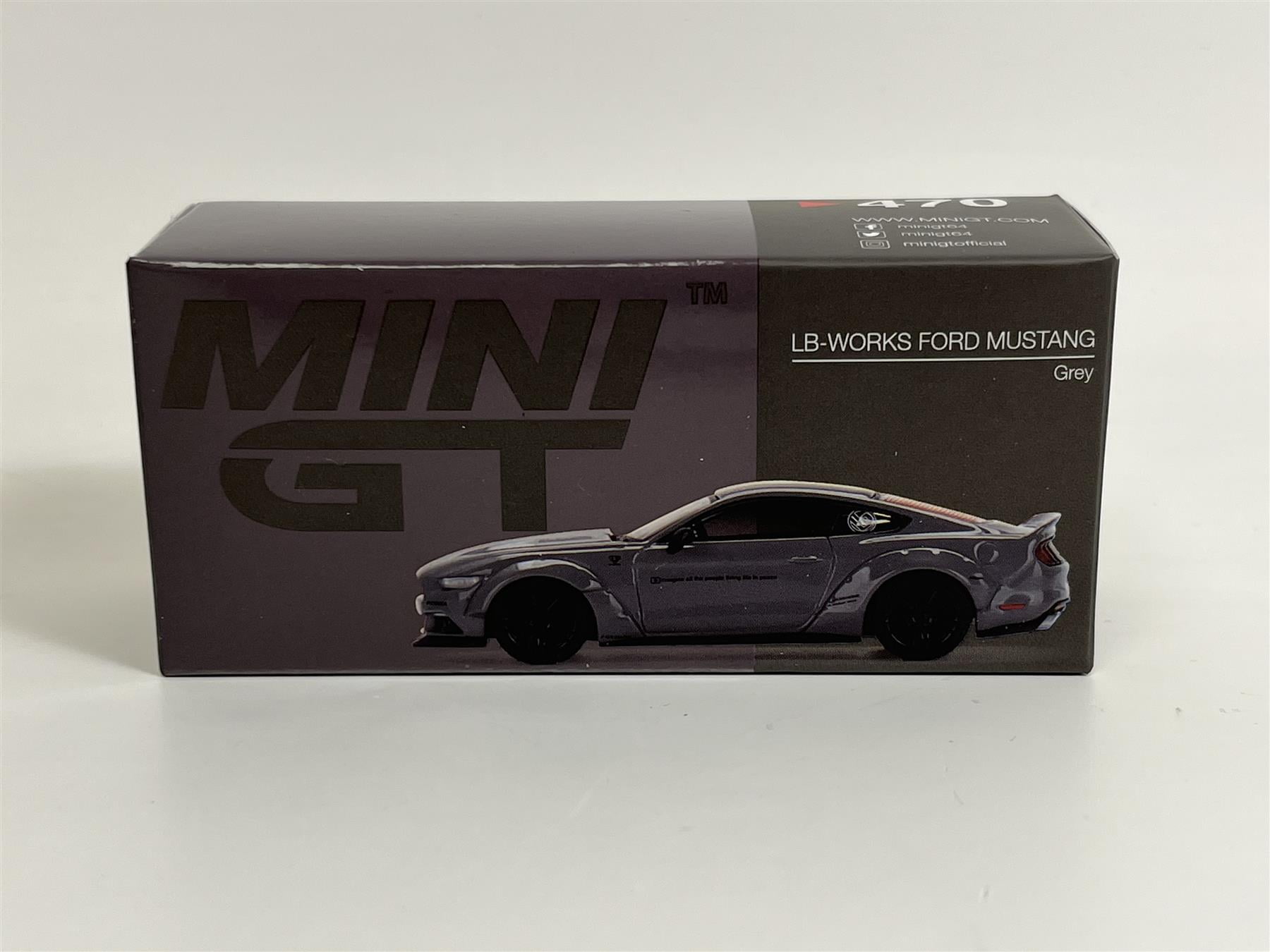 MINIGT LB Works ford Mustang RHD Play Vehicles, Grey - Walmart.com