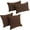 Chocolate, variant on Double-corded Solid Twill Throw Pillows with Inserts (Set of 4) - Chocolate