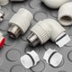 thumbnail image 2 of ColoMX 5 tapones de extremo de tubería PPR con rosca macho exterior de 1/2", conector para manguera de jardín, tapón para tubería de agua, evita fugas, estrangulador, color blanco, 2 of 8