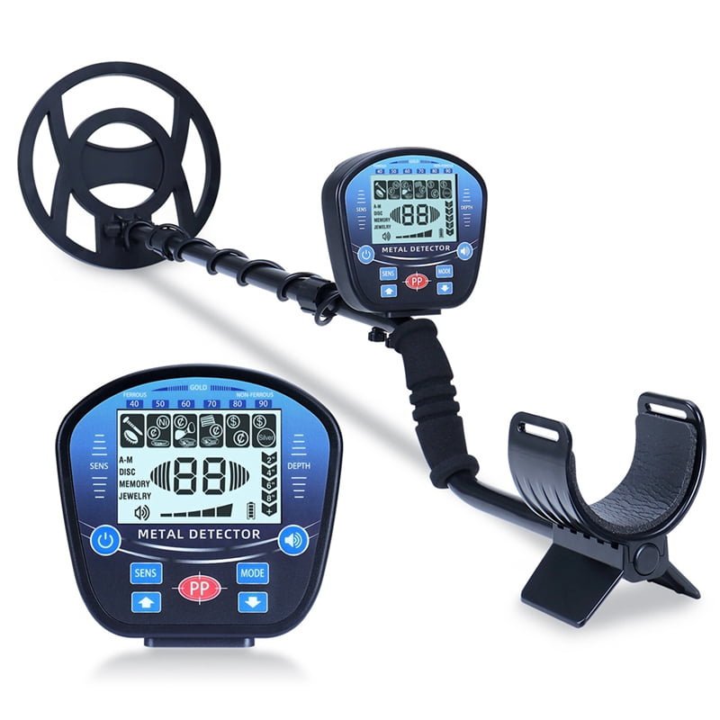 GT860 Outdoors Underground Metal Detector Gold Finder with Large LED Display 10inch Search Coil
