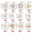 thumbnail image 2 of 48 Pcs 12 Styles Rhinestone Buttons Alloy Glass Cabochons Plastic Imitation Pearl Decoration Rhinestone Buttons, 2 of 7