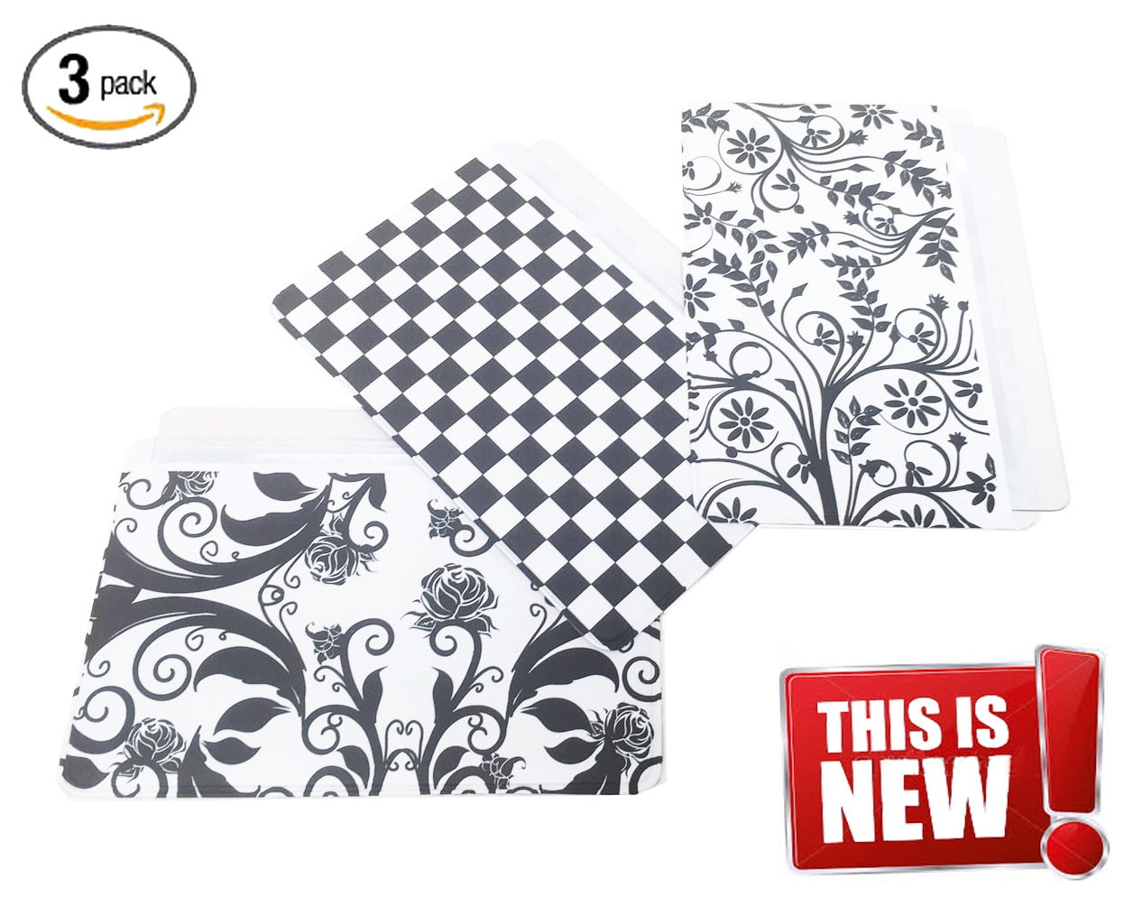 3 Pack Stylish Credit Card Size Pocket Magnifying/Fresnel Lens Magnifier 3.5X(Magnification)-Great For Fire Starting, Reading Small Prints