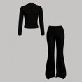 thumbnail image 6 of WhouRiu Girls Christmas Graphic Outfit Sets Fall Winter Long Sleeve Zip Up Jacket Flared Pants Clothes Set 4-14 Years, 6 of 6