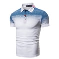 thumbnail image 2 of Summer Men Casual Short Sleeve Lapel Polo Shirt ., 2 of 5