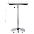thumbnail image 4 of vidaXL Bar Table Black Ø60 cm MDF, 4 of 4