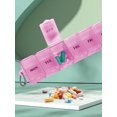 thumbnail image 4 of 1pc Portable 7-grid Transparent Medicine Box, 4 of 5