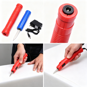 EXLEAF 2026 New Foam Cutter Cutting Efficiency Hot Knife Foam Cutter Material Handling Hot Wire Foam Cutter for Craft Modeling Diy Red-8