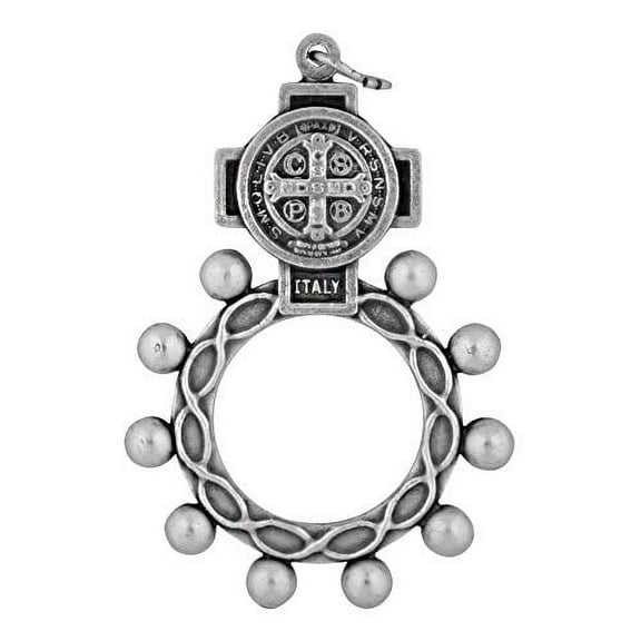 Traditional Rosary Ring by Venerare | Saint Benedict Medal