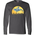 thumbnail image 3 of Inktastic Astronaut Space Whale Moon Long Sleeve T-Shirt, 3 of 5
