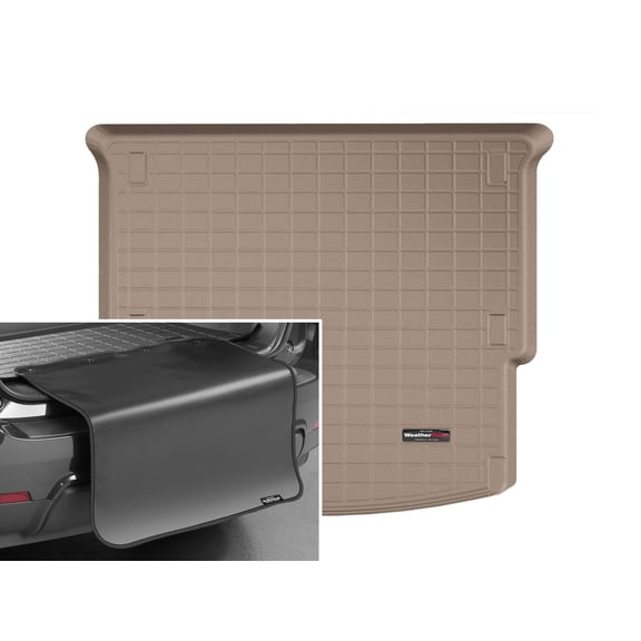 WeatherTech Cargo Trunk Liner with Bumper Protector compatible with 2019-2026 Chevrolet Blazer - Behind 2nd Row w/ Bumper Protector, Tan