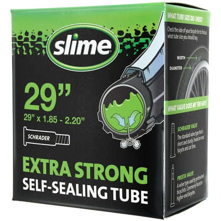 Slime Self-Sealing Smart Replacement Bike/Bicycle Inner Tube, Schrader Valve 29"x1.85-2.20" - 30070