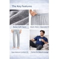 thumbnail image 4 of BenBen Men Pajama Pants Lounge Sleep Cotton Soft & Comfort 4-Pack, 4 of 6