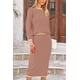 thumbnail image 4 of Conjunto de Falda para Mujer PRETTYGARDEN Suéter a Rayas Naranja Talla S, 4 of 8