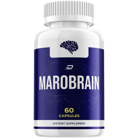 Marobrain Supplement Capsules – Maro Brain Natural Blend Memory Focus Pills, 1 Pack, 60 Capsules