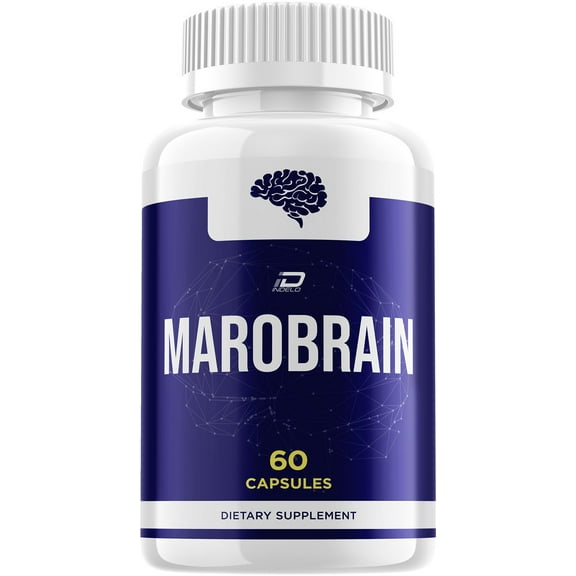 Marobrain Supplement Capsules – Maro Brain Natural Blend Memory Focus Pills, 1 Pack, 60 Capsules