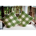 thumbnail image 3 of 18" x 18" Simply Daisy Buffalo Plaid Polyester Indoor/Outdoor Pillow, Scallion Qty 1, 3 of 6