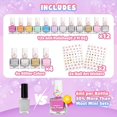 thumbnail image 2 of Set de Esmaltes de Uñas Tomons 12 Colores a Base de Agua Seguro para Niños, 2 of 8
