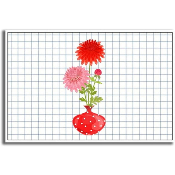 IDEA4WALL Framed Canvas Wall Art for Living Room, Bedroom Vase Canvas Prints for Modern Home Decoration Ready to Hang