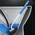 thumbnail image 6 of Toilet Brush with Long Handle, Notch Cleaning Tool for Bathroom, Soft Bristles for No Dead Corner Cleaning, Wall-Mounted Design Saves Space, Suitable for Various Toilet Materials, 6 of 8