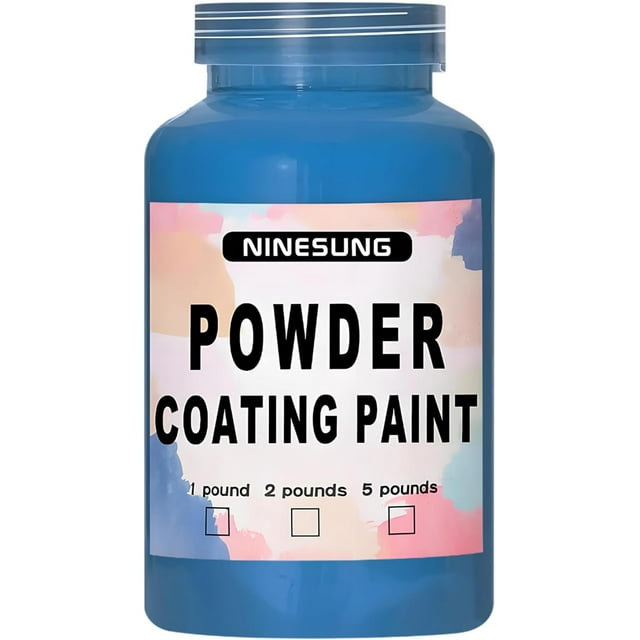 czcpp-Ninesung Revêtement en Poudre / Revêtement en Poudre Parfait pour Surfaces Métalliques / Peinture de Voiture / Matériaux de Construction / Peinture en Poudre pour Structures en Acier, Usines, Bâtiments, Terrains de Jeux, Jardins (Bleu, 4)