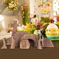 thumbnail image 6 of Wonitaaizi Empty tomb Easter Scene Decorations - Wooden Resurrection Scene Cross Jesus tomb Tray Set - Religious Christian Jesus Nativity Decor for Home Table office, 6 of 8