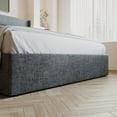thumbnail image 4 of Amolife Full Size Upholstered Lift up Storage Platform Bed Frame with Fabric Panel Wingback Headboard, Gray Blue, 4 of 12
