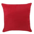 thumbnail image 2 of Elodie Housse de Coussin Carrée Décorative en Velours pour Canapé Rouge-60x60cm, 2 of 8