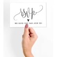 thumbnail image 2 of Inkdotpot 50 Blank RSVP Cards,RSVP Postcards No Envelopes Needed,Classy Script Style Print Response Card,RSVP For Wedding,Baby Shower,Bridal Shower, 2 of 5