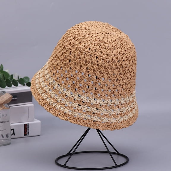 LinYooLi Of Bucket Hats For Women In Summer, Breathable, Sunshade, And Sun Protection, Knitted Fashion Hats, New Outdoor Travel, And Basin Hats