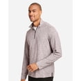 thumbnail image 2 of North End NE415 Men's Eclipse Jacquard Quarter-Zip Pullover-Burgundy Heather-4XL, 2 of 6