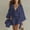 🔥 Navy, variant on Dianli Gifts Women's Three Piece Linen Summer Outfit, V-Neck Cami Top, Loose Cardigan, and Drawstring Shorts Set, Casual Beach Cover Up, Comfortable Vacation Resort Wear Pink M